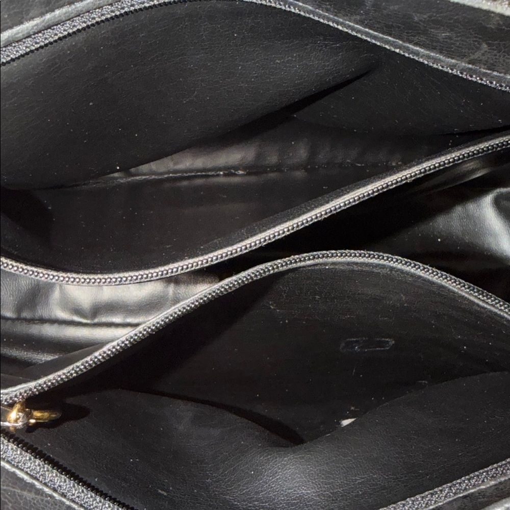 Authentic Chanel Triple CC Black/Gold Caviar Leather Chanel Shoulder Bag. - Picture 10 of 17